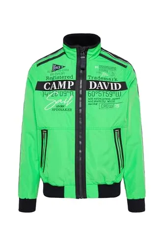 Camp David Herren Blouson Electric Green mit Tapes in grün von CAMP DAVID