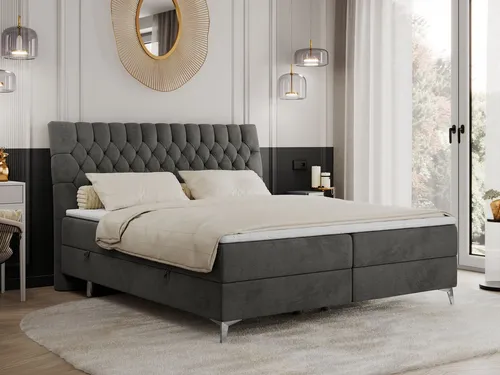 MKS MEBLE Boxspringbett Milen 180x200 cm mit Bettkästen