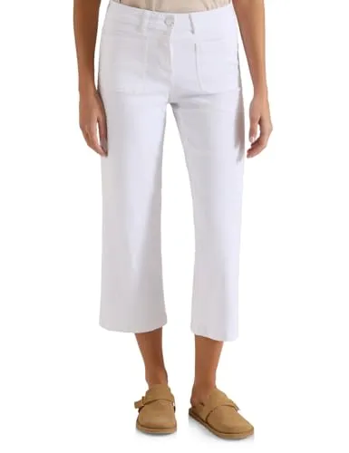 Cecil Wide Leg Jeans mit Patch Pockets in Weiß Größe 36 in weiß von CECIL