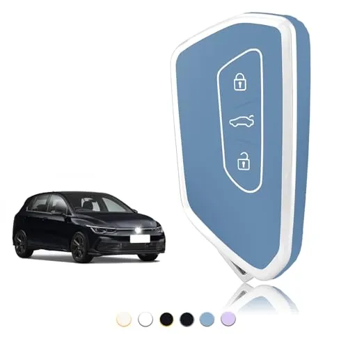 TOOMUME Schlüsselhülle, Autoschlüssel Hülle Passt für Cupra Born Formentor für VW Volkswagen Golf 8 MK8 Seat Leon MK4 Ateca Tarraco Skoda Octavia 8, Schlüsselcover Schutz Schlüssel Gehäuse - Smart Key