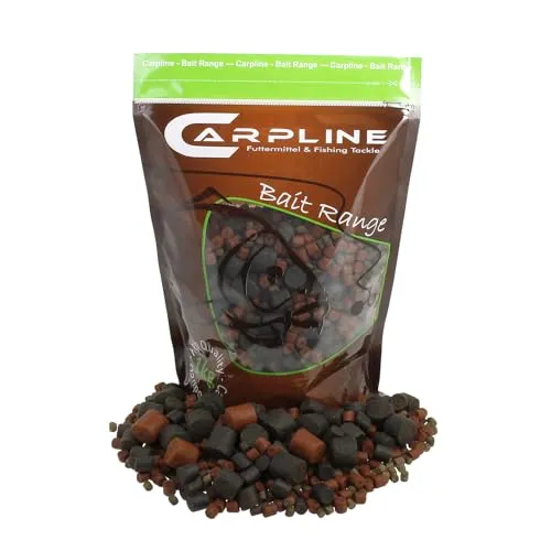 Carpline24 Halibut Pellet Mix 20kg 2-20mm - Baits zum Anfüttern & Angeln von Karpfen, Futterpellets als Angelköder, Verschiedene Partikelgrößen