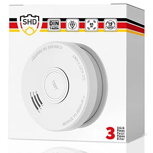 SHD Rauchmelder Set wechselbare Batterien (3X)