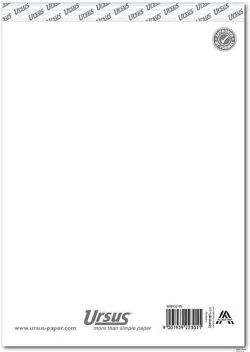 Ursus - Ludwig Bähr Notenblock Notizblock A5 blanko 60g/qm 48 Blatt