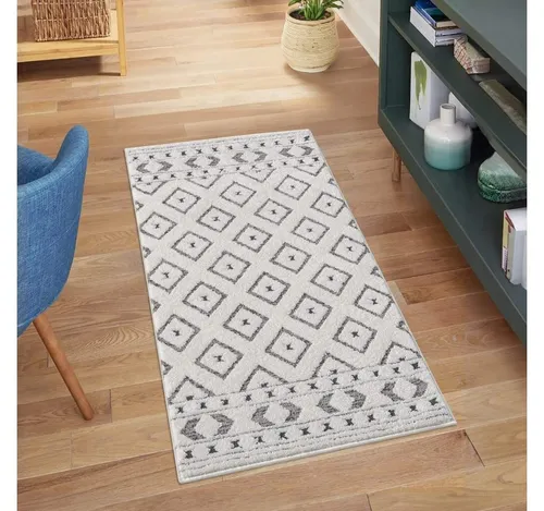carpet city Kurzflor-Teppich Lounge, Grau, 80x150 cm - Moderne Teppiche für jeden Raum, pflegeleicht und geeignet für Fußbodenheizung, ideal für eine gemütliche Atmosphäre in Ihrem Zuhause.