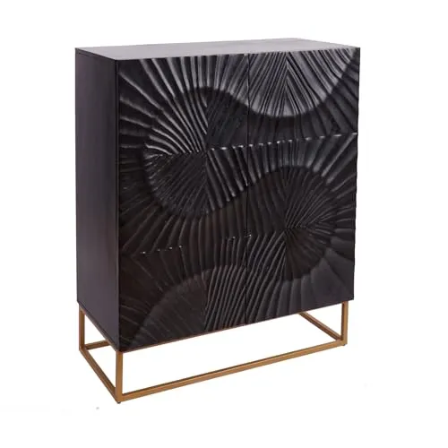 Riess-Ambiente Highboard SCORPION 120cm schwarz in grau von Invicta Interior