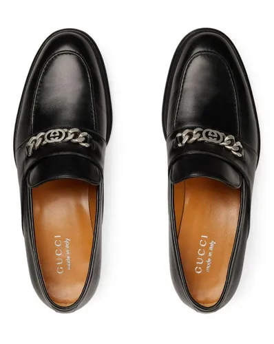 GUCCI Chain Slip-On Loafers in schwarz von GUCCI