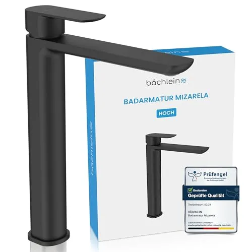 Bächlein Badarmatur Mizarela hoch in schwarz von Bächlein