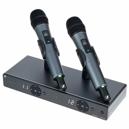 Sennheiser XSW 1-835 Dual A-Band Vocal Set - Mikrofone mit dualem UHF Wireless System, ideal für Live-Performances, inkl. 2 Handsender mit e835 Kapsel und automatischer Frequenzsuche.