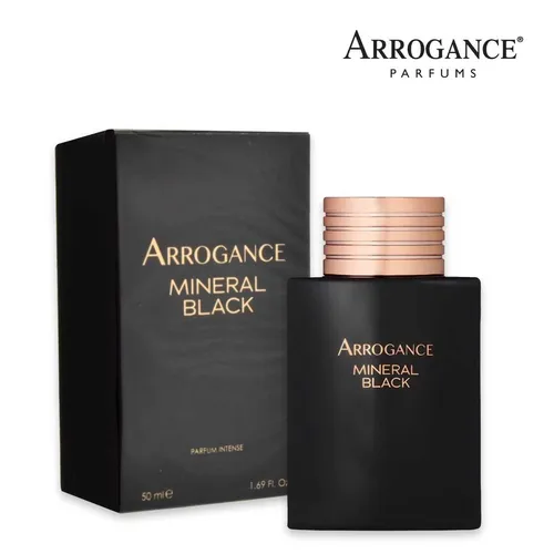 Parfüm Mann Arrogance Mineral Black Eau De Parfum Intensive E Beschlossen 50ml