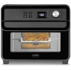 Caso Design HEIßLUFTFRITTEUSE, Schwarz, Kunststoff, 22 L, 40.5x35x39 cm, CE, Betriebsanzeige, Heißlufttechnologie, Programm wählbar, Überhitzungsschutz, Display, Küchengeräte, Heißluftfritteusen