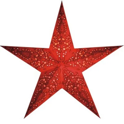 Starlightz Stern Mono rot 60 cm Leuchtstern Weihnachtsstern Falt Papierstern