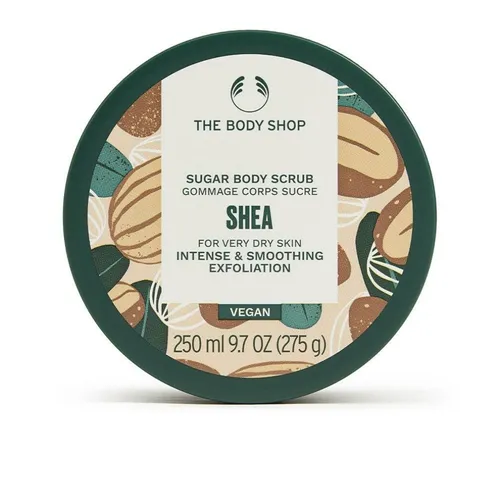 The Body Shop Körperpeeling SHEA Body Scrub 250ml - Körperpeeling mit Shea Butter für sanfte und geschmeidige Haut. Ideal zur Unterstützung der täglichen Pflege und Reinigung.