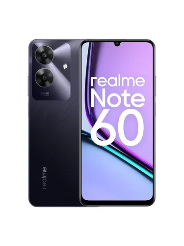 Realme Note 60 Dual Sim 6GB RAM 128GB - Black, leistungsstarkes Smartphone mit großem Speicher und dualer SIM-Funktion