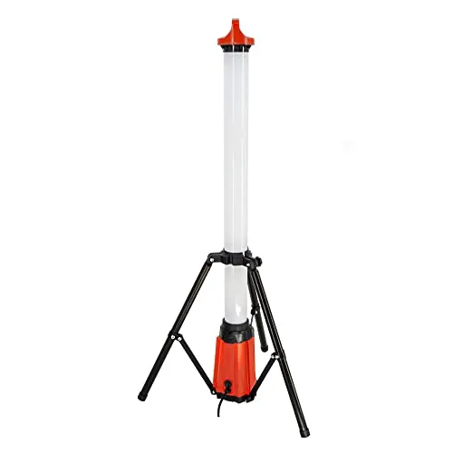 SCHMIDT security tools 360° Standleuchte WL2800 35 Watt 2800 Lumen LED Arbeitsleuchte Stativ Bau-Strahler IP65 kabelgebunden 1180mm 1,5m Netzkabel