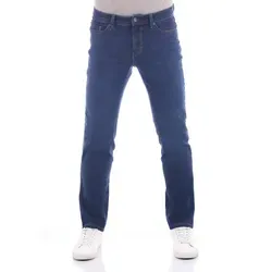 Paddock's Slim-fit-Jeans Herren Jeanshose Ranger Pipe Slim Fit Denim Hose mit Stretch blau 34W / 34L