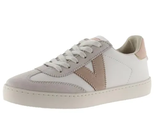 victoria Sneaker Unisex Berlin Ciclista Lederoptik & Farbige & Veloursleder Einsätzen 1126184 für Erwachsene CUARZO 38