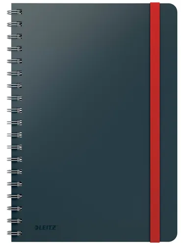 Leitz Cosy Collegeblock B5 kariert, spiralgebunden Samtgrau