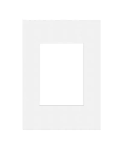 DEHA Design Passepartout Karton 29,7x42 cm (DIN A3) für Bilder im Format 21x29,7 cm (DIN A4), Hellweiß