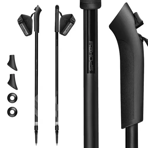 Kije Nordic Walking 105-135cm BL/BK SPOKEY 5905339448071