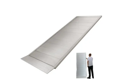 TRUTZHOLM Auffahrrampe 1x Breitrampe 198 x 74cm - Auffahrrampe mit 600 kg Traglast, ideal für sicheres Verladen von Transportern und Anhängern. Die geriffelte Oberfläche sorgt für rutschfesten Halt, perfekt auch für Rollstühle.