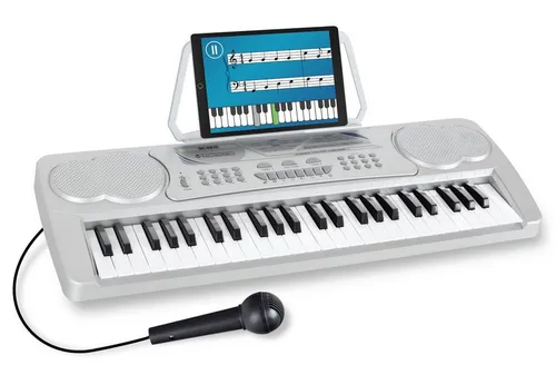 McGrey Home-Keyboard BK-4910 Einsteigerkeyboard mit 49 Tasten (2-St., inkl. Mikrofon für Gesang und Notenständer), mit 16 Sounds, 10 Rhythmen und Lernfunktion