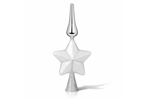 MAGIC by Inge Christbaumspitze, Glitzer Stern 29cm in silber von Holly & Jolly