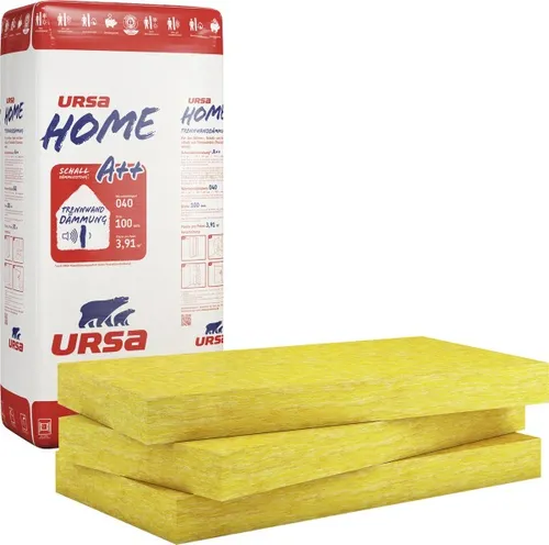Ursa Home Trennwandplatte 100 mm Glaswolle WLG 040