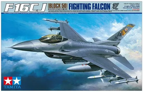 TAMIYA TAM60315 300060315 - 1:32 Lockheed Martin F-16CJ Fighting Falcon, Grey - Luftfahrt-Modellbausätze, detailgetreues Modell der F-16CJ, ideal für Modellbau-Enthusiasten und Sammler.