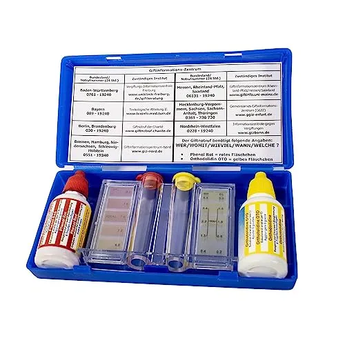 MAUK® Pool Schwimmbad Test Set/Wassertester Kit für pH, Chlor oder Brom Wertmessung