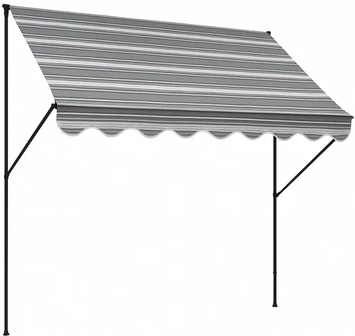 Angerer Klemmmarkise grau-creme gestreift 150 cm von Angerer