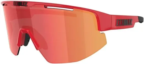 Bliz Matrix Sonnenbrille Rot - One Size - Sportbrillen mit UV-Schutz und stylischem Design, ideal für Outdoor-Aktivitäten und sportliche Einsätze.