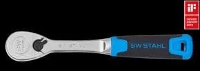 SW-Stahl 06093L Umschaltknarre 3/8 Zoll - High Torque mit 440 Nm - Ratschenschlüssel mit 90 Zähnen, ideal für hartnäckige Schrauben. Geringer Schwenkwinkel von nur 4° für präzises Arbeiten und ergonomischer 2-Komponenten-Griff für besten Halt.