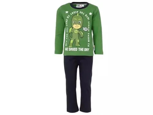 Lamaloli Pyjamahelden Schlafanzug Pyjama (DE/NL/SE/PL, Numerisch, 104, Regular, grün)