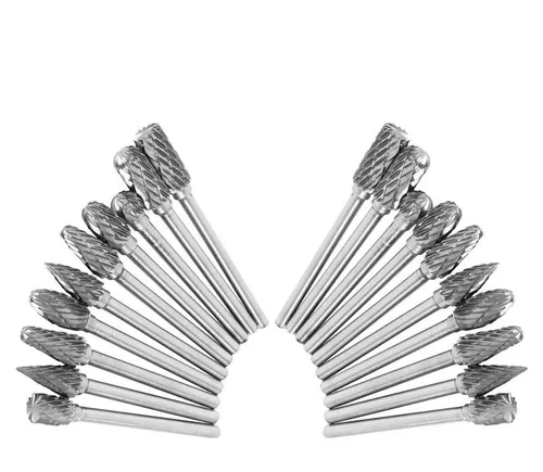 x10 tlg Hartmetallfräser VHM 3x6mm für Holz, Stahl und Stein - Schaftfräser-Set aus Vollhartmetall, ideal für präzise Arbeiten in verschiedenen Materialien, inklusive praktischer Aufbewahrungsbox.