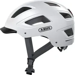 ABUS HYBAN 2.0 Fahrradhelm XL, Polar White - Fahrradhelm mit ABS-Hartschale, LED-Rücklicht für 180° Sichtbarkeit und perfektem Belüftungssystem. Ideal für sicheres Fahren in der Stadt.