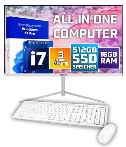 GMR All in One Desktop Computer mit i7 | 24 Zoll Display