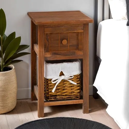 Caro-Möbel Nachttisch MESSINA in braun von CARO-Möbel