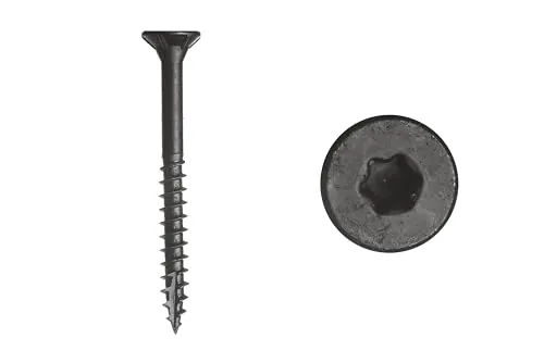 Wovar Fassadenschrauben verzinkt Schwarz 5 x 50 mm Torx 20-50 Stück