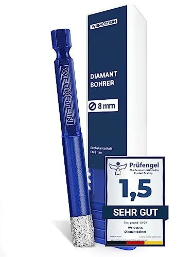 WERKSTEIN® Fliesenbohrer mit Diamantbohrkronen [8mm]