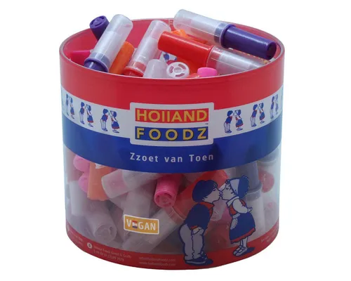 Holland Foodz Süßigkeit, Holland Foodz Candy Lippenstifte mit Fruchtgeschmack und Kappe 304g