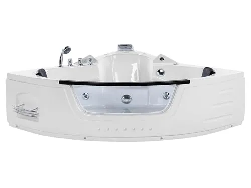 BELIANI Badewanne mit Hydromassage, 198 x 144 cm von Beliani