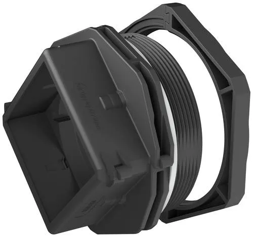 CONTA-CLIP 28613.4 Kabelverschraubung M40 - Kabelverschraubung mit Dichtung und Zugentlastung, IP66 Schutzart, ideal für zuverlässige und sichere Verbindungen in der Elektromechanik.