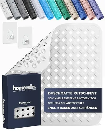 Homerella® Duschmatte rutschfest in weiß von Homerella