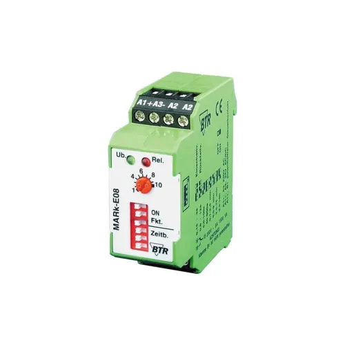 Metz MARkE08 230 V AC / 24 V AC/DC - Multifunktions-Zeitrelais - Zeitrelais mit 8 einstellbaren Zeitbereichen von 0,15 s bis 10 h. Ideal für flexible Anwendungen in der Automatisierungstechnik.