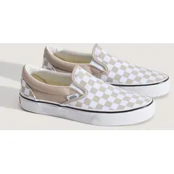 Vans Classic Slip-On Checkerboard Mushroom Sneakers Senior - 45 - Die Vans Classic Slip-On Checkerboard Mushroom Sneakers für Erwachsene bieten Komfort und Stil. Mit strapazierfähigem Canvas-Obermaterial und elastischen Seitenpaneelen sind sie ideal für den täglichen Gebrauch.