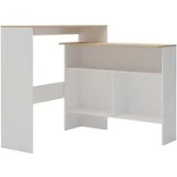 vidaXL Bartisch mit 2 Tischplatten – Stilvoller Stehtisch für jeden Raum - Bartische & -theken, elegantes Design aus robustem Holzwerkstoff, ideal für Getränke und Dekoration, leicht zu montieren und langlebig.