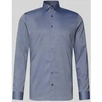 OLYMP Blusenshirt 253484 - Elegantes Hemd in Blau, Größe 39 - Blusen aus 97% Baumwolle und 3% Elastolefin, ideal für Komfort und Stil im Alltag.