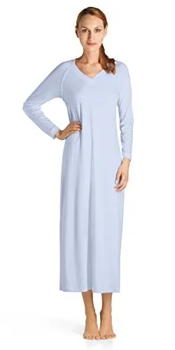 HANRO Damen Nachthemd Pure Essence, Blau (Blue Glow 0511) von HANRO