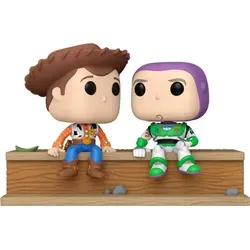 Funko Toy Story Pop! Woody und Buzz Momentfiguren - 30 Jahre Jubiläum - Actionfiguren der stilisierten Pop! Vinyl Figuren Woody und Buzz aus Toy Story, 9 cm groß und ideal für Sammler. Kommt in einer ansprechenden Display-Fensterbox!