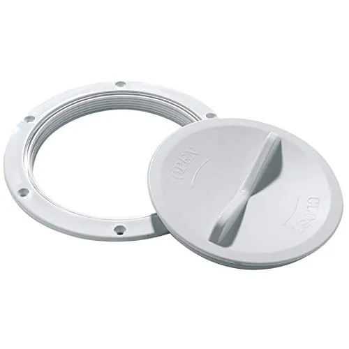 Osculati Inspektionsdeckel weiß verbesserte Öffnung 102 mm